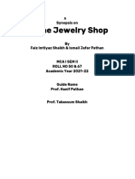 Online Jewelry Shop: Synopsis On
