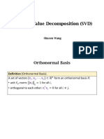 Singular Value Decomposition (SVD) : Shusen Wang