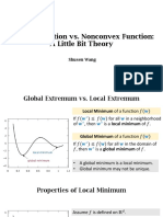 Convex Function vs. Nonconvex Function: A Little Bit Theory: Shusen Wang