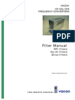 Filter Manual: Vacon Cx/Cxl/Cxs Frequency Converters