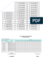 Jadwal Kerja 2016