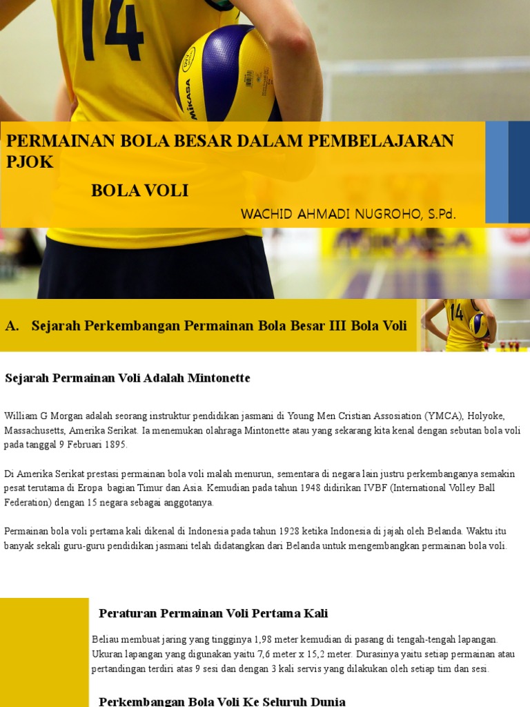 Power Point Bola Voli | PDF