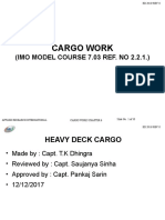 Heavy Deck Cargo Precautions