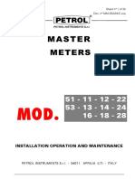 Master Meters: Installation Operation and Maintenance