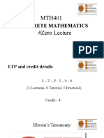 MTH401 #Zero Lecture: Discrete Mathematics