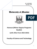 Honours & Minor Degree Program-Booklet - Final