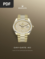 Day-Date 40: Oyster, 40 MM, Yellow Gold and Diamonds