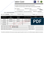 eZC Onsult: Dosage Seq. Date (Mm/dd/yyyy) Vaccine Brand Name of Vaccinator Batch No. Lot No