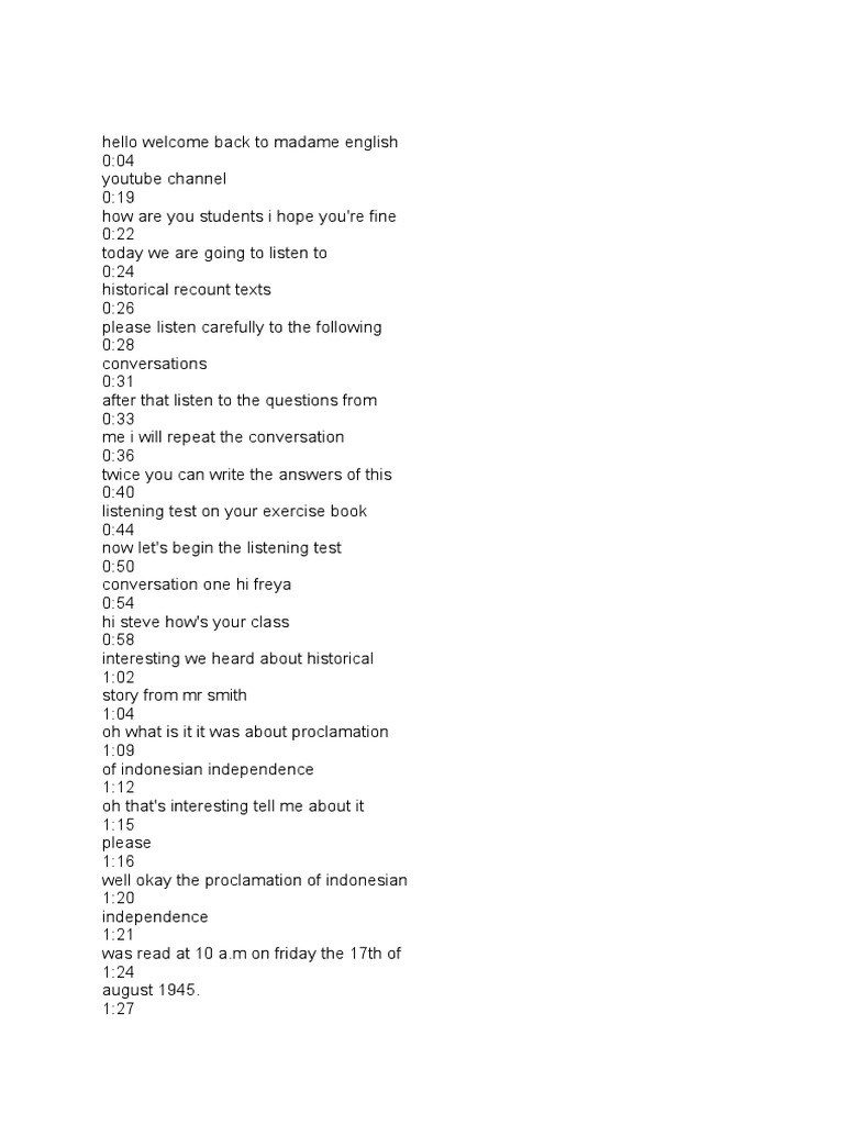 BIENVENUE MADAME IN ENGLISH intelligence overview