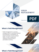 Yield Management: Prepared By: Maxine C. Fernandez MM