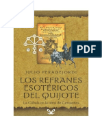 Peradejordi Julio Los Refranes Esotericos Del Quijote