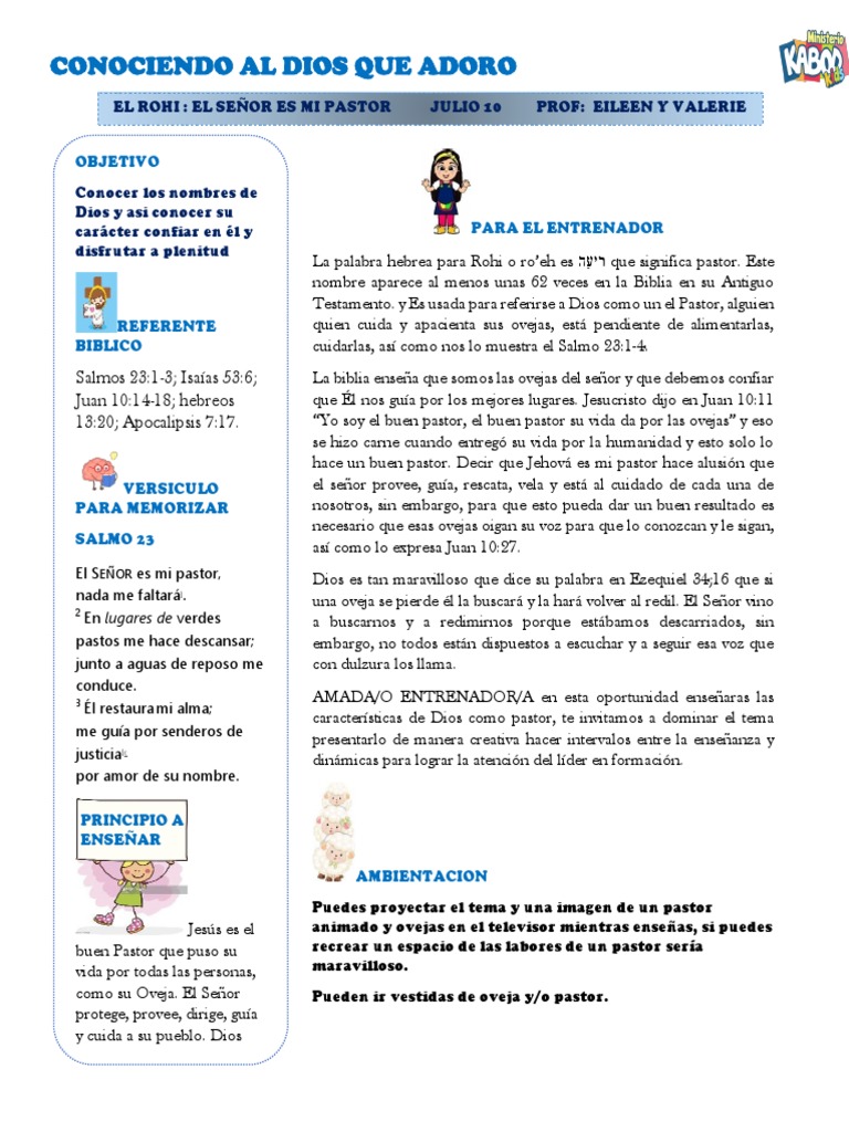 El Rohi | PDF | Pastor | Salmos