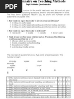 Download 2 Questionnaire on Teaching Methods by Ihsan Al-hasan SN58697335 doc pdf