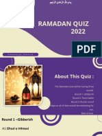 Ramadan Quiz 2022 (Round 1,2 & 3)