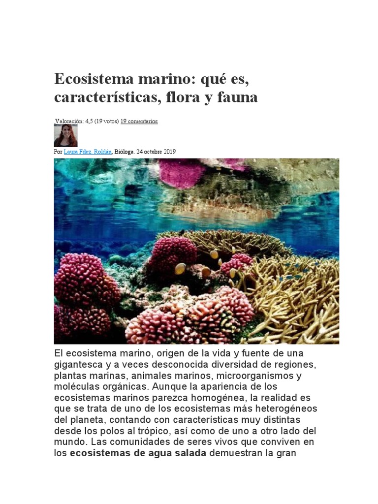 Ecosistema Marino | PDF | Ecosistema | Algas