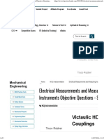 Electrical Measurements and Measuring Instruments Objective Questions - Set 08 - ObjectiveBooks