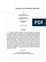 Measurement and Analysis of Shipboard Vibrations