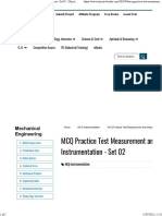 MCQ Practice Test Measurement and Instrumentation - Set 02 - ObjectiveBooks