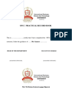 SPCC Practical Record Book