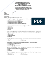 Evaluasi Belajar Semester Genab Pak Damis Madrasah Tsanawiyah