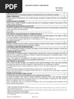 Docking Survey Checklist: Form No.: CL-DS (Rev.03) Page 1 of 3