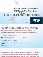 Tier1-Cvs, Cns and Respiratory Safety Pharmacology, Herg Assay Tier2-Gi, Renal and Other Studies