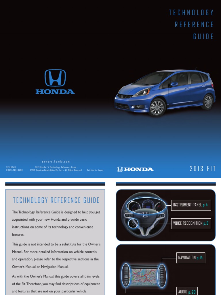 2007 HONDA FIT OWNERS MANUAL PDF intelligence overview