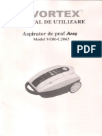 Aspirator VORTEX Ares_VOR-CJ065_Manual de Utilizare_RO