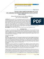 Consequences of Land Conflictbased On Lack of Agrarian Justice in Kitchanga Locality in D.R. Congo