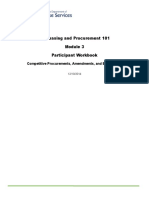 Purchasing and Procurement 101 Participant Workbook: Competitive Procurements, Amendments, and Exemptions