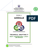 WEEK 1 DRAFTING MODULE LAYS OUT ARCHITECTURAL DRAWING SKILLS