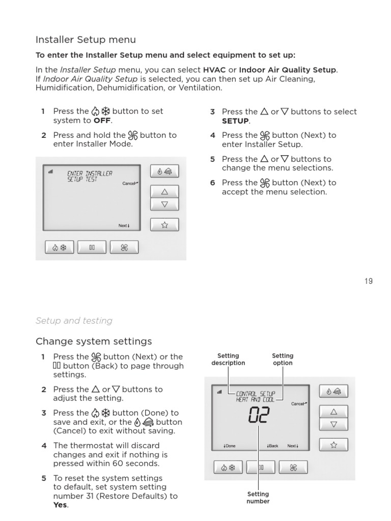Control4 Wireless Thermostat by Aprilaire Safety and Installation Guide