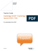 Teacher Guide: Cambridge IGCSE / Cambridge IGCSE (9-1) Spanish 0530 / 7160