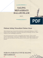 Saling Menasehati Dalam Islam by El