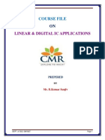 Linear & Digital Ic Applications: Course File