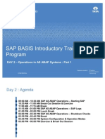 SAP BASIS Introductory Training Program - Day 2