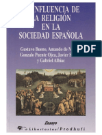 Gustavo Bueno -- La influencia de la religión en la España democrática