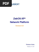 ZebOS XP 4.0 - ReleaseNotes
