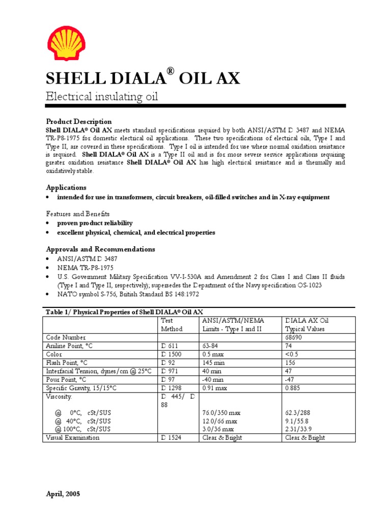 Diala AX Tds | PDF | Electrical Components | Materials