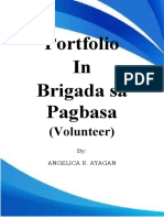 Portfolio in Brigada Sa Pagbasa: (Volunteer)