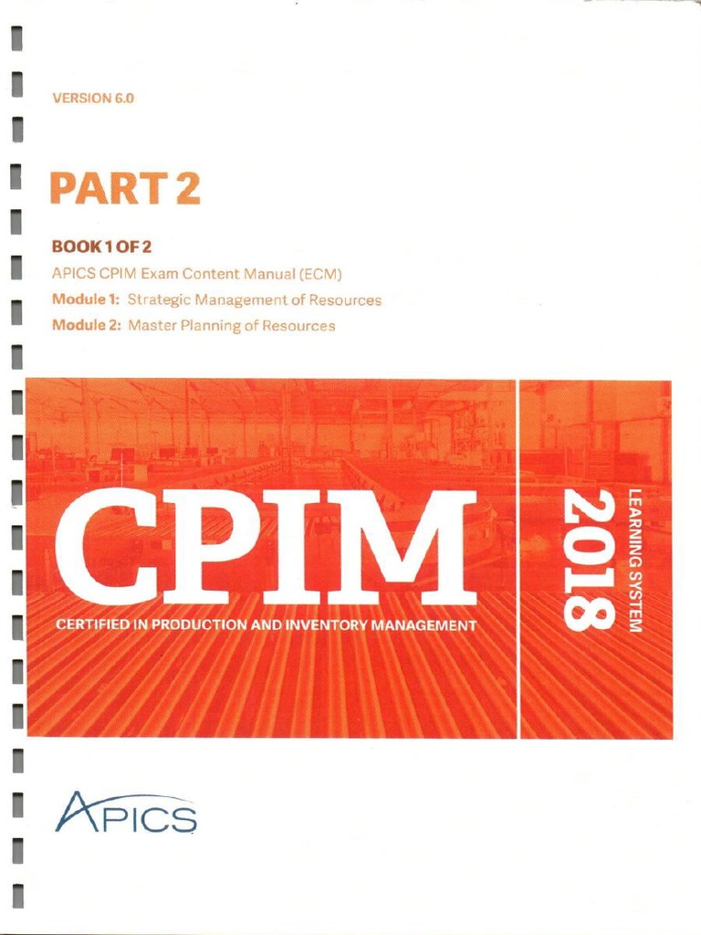 CPIM 2024テキスト Cpim Part 02 Book 1of2 PDF Free | PDF