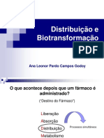 Distribuição e biotransformação de fármacos