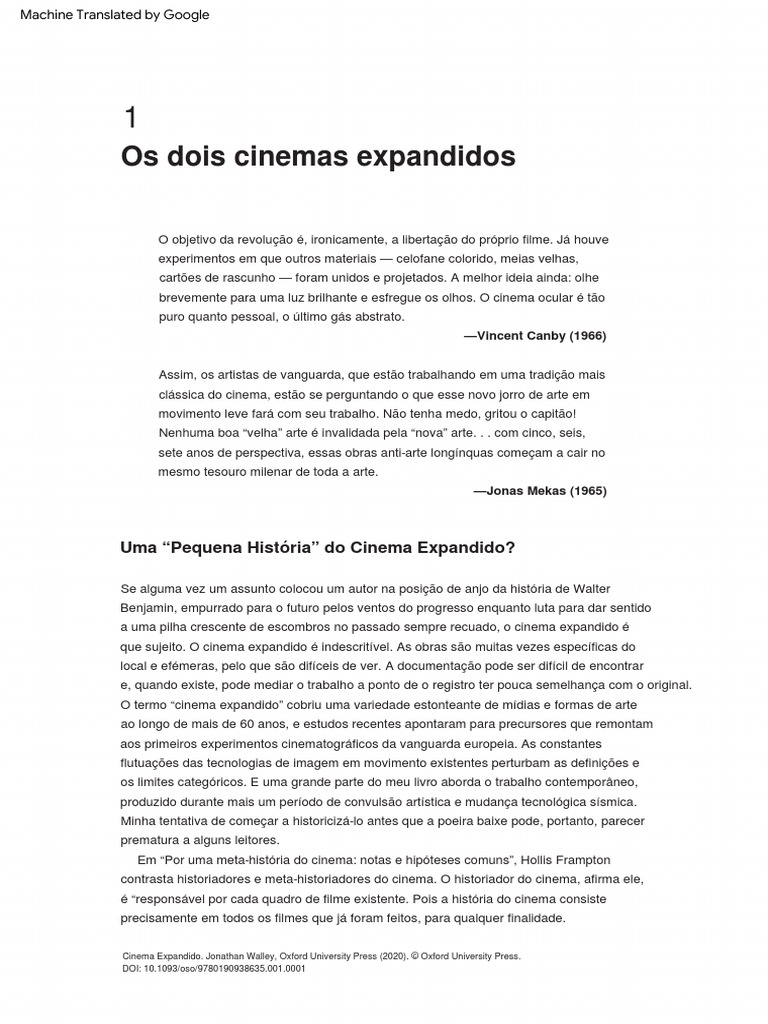 Cap 1 The Two Expanded Cinemas PDF Mídia de massa Fotografia