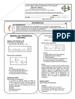 ESTADÍSTICA - Medida de Tendencia Central y Dispersión