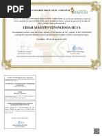 Cesar Augusto Venancio Da Silva DIPLOMA DE LICENCIADO EM BIOLOGIA