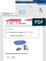 Actividad Interactiva de Percentages