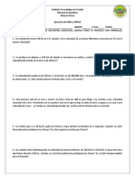 Ejercicios de MRU y MRUA para Física - Manual de Prácticas