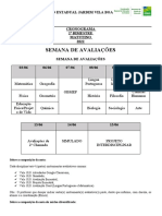 Cronograma 2º Bimestre para Alunos