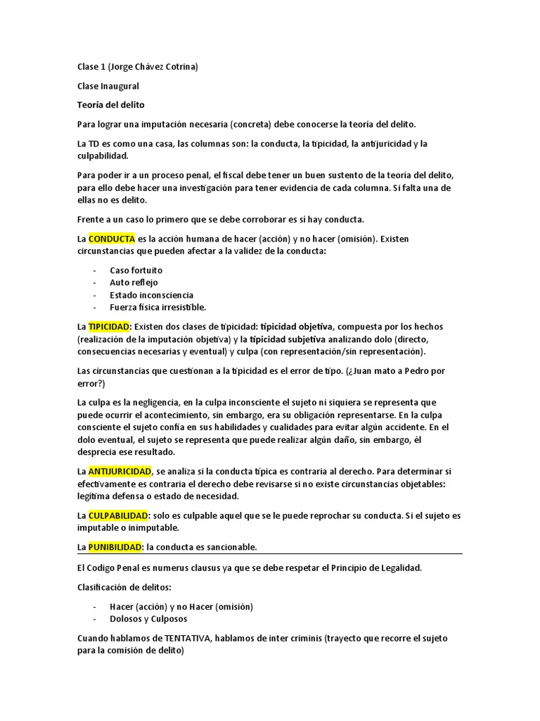 Fundamentos de la Teoría del Delito | PDF | Derecho penal | Intención ...