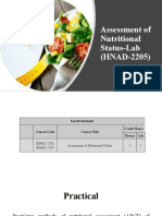 Assesssment of Nutritional Status - Lec#1